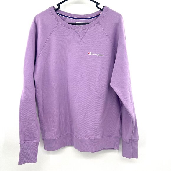 Champion Lilac Purple Crewneck Sweatshirt Men's Large - Picture 1 of 3